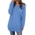 thumbnail image 3 of Samickarr Pullover Sweaters For Women Fall Sweatshirt Tunic Tops For Women To Wear With Leggings Women Long Sleeves Casual Shirts Color V-Neck Pokets Sweatshirt Pullover Loose Tunic Tops, 3 of 6