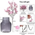 thumbnail image 5 of Artificial Flowers Babys Breath flower Bulk Faux Silk Gypsophila Bouquet Real Touch Silk Floral Arrangement for Spring fall artificial flower Centerpiece Home Fireplace TableDecor (Pink+Vase), 5 of 5