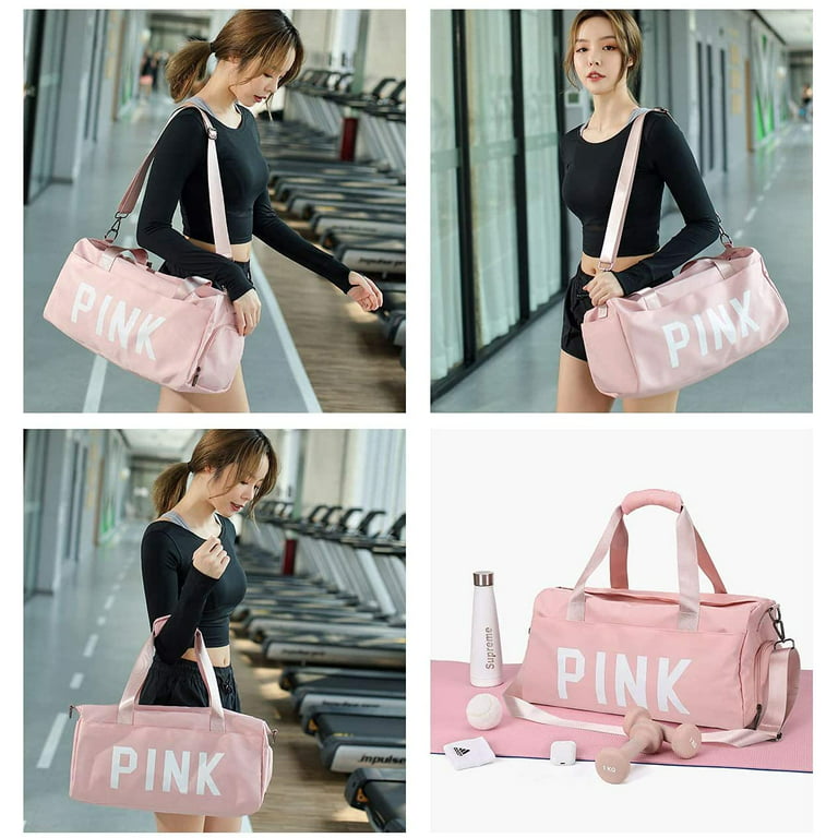 GH Sports LDN Pink Gym Duffle Bag