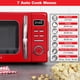 thumbnail image 3 of Galanz GLCMKZ07RDR07 - Horno de microondas retro para encimera con cocción automática y recalentamiento, descongelación, funciones de inicio rápido, fácil de limpiar con placa giratoria de vidrio,, 3 of 5