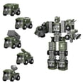 thumbnail image 7 of Transform Robot Toys for Boys 3-6 Year Old, 5 in 1 STEM Building Toys Cars for Toddler Boys Girls Gifts, Green, 7 of 7