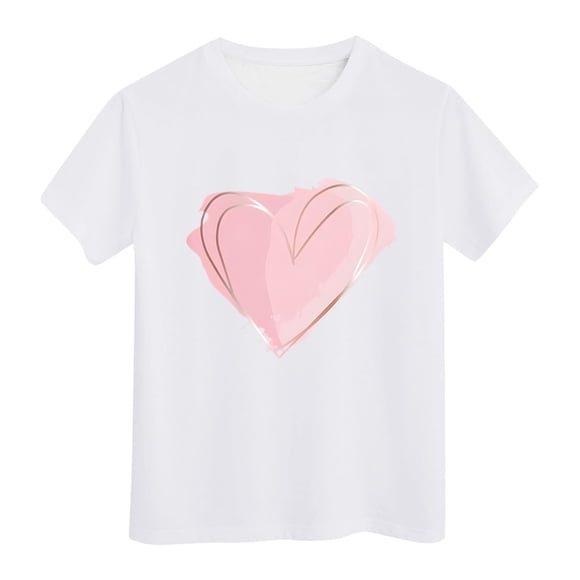 Teen Girls T Shirts Loose Soft Cartoon Printed Short Sleeve Tops Summer Clothes for Girls Girl Clothes 12-13 Years Girls Clothes