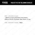thumbnail image 2 of Max Advanced Brakes - Brake Kit for 2014 2015 2016 2017 2018 2019 2020 2021 Mini Cooper Base 5 Lug Front and Rear Replacement Disc Brake Rotors and Ceramic Brake Pads, 2 of 9