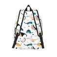 thumbnail image 2 of Picia Cute Whale Printed Canvas Daypack - Stylish and Durable Vintage Compact Backpack - Class, Work, Travel, or Laptop Bookbag,Organized Compartments-Small, 2 of 6