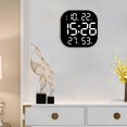 thumbnail image 1 of Reloj de pared digital Macarena Reloj digital de pared LED Blanco, 1 of 8
