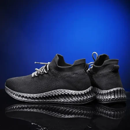 

Men‘s Knit Lace-up Front Running Shoes