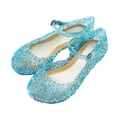 thumbnail image 3 of EeaseMX 1 par de sandalias de tacón alto para niñas, color gelatina, creativas, duraderas, bonitas, para regalo infantil, talla 28 (azul cielo)., 3 of 8