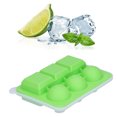 thumbnail image 1 of Khall Silicone Ice Cubes Mold,Ice Cubes Mold,Ice Cubes Tray Food Grade Silicone 6 Grid Ice Tray With Funnel Design For Coffee Cocktail, 1 of 8