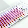 thumbnail image 1 of ABONNIE Extensiones de pestañas con volumen clásico de color ombré, pestañas de colores esponjosas hechas a mano, suministros de volumen, 1 of 5