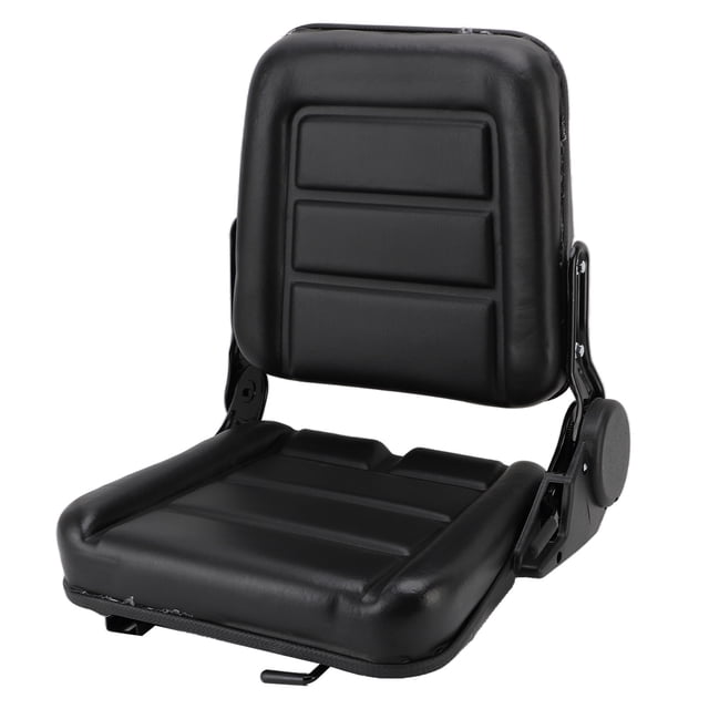 Tractor , Ergonomic Design Forklift Replacement PU Leather Reinforced Structure Versatile Compatibility Rounded Curved Corners for Skid Loader
