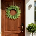thumbnail image 4 of Boxwood Small Wreath For Front Door - Seasonality Mini Leaves Wreath, Indoor Outdoor Hanging Decor for Wall Window Wedding Home Party Farmhouse (A), 4 of 4