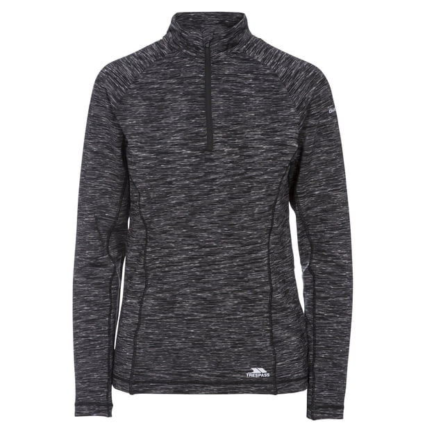 Trespass - Top deportivo de entrenamiento Edith para chica mujer (Gris Jaspeado)