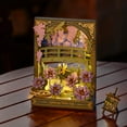 thumbnail image 3 of Rolife Glittering Water Lily Wall Art 3D Wooden Puzzle for Adult Gift, 3 of 8
