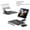 Silver, variant on for Samsung Galaxy Z Fold 4 3 Stand and Keyboard Mouse, Portable Detachable Bluetooth Keyboard, Foldable Adjustable Tablet Stand Holder for Desk, with Wireless Mouse and Writing Pen