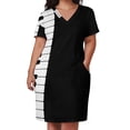 thumbnail image 3 of Piano Loose Pocket Dress clothes Long veiled dresses Dress for pregnant women Woman clothes, 3 of 7