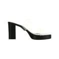 thumbnail image 5 of Schutz Womens Ariella Transparent Block Heel Platform Sandals, 5 of 5