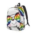 thumbnail image 2 of Balery Panda with Sun glasses Vintage Canvas Backpack for Men and Women - Large Capacity, Durable Travel Laptop Bag for School, Work, Hiking, and Outdoor Activities, 2 of 7