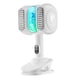thumbnail image 5 of Ventilador de escritorio con clip USB para mochileros, silencioso, personal, con clip Blanco, 5 of 9