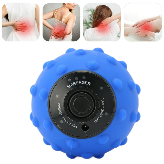 Bola De Masaje Vibratoria Mini Pelota De Ejercicios Eléctrica Para Aliviar Los Músculos De 4 Velocidades, Alivio Portátil, Inteligente Y Duradero Para El Dolor De Espalda,