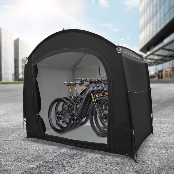 1 PCS 220*150*185cm/86.61*59.06*72.83in Travel Bike Storage Tent, Bike Storage Tent, Outdoor Bike Tent(210D Oxford Cloth and Fiberglass)