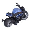 thumbnail image 2 of Modelo de motocicleta 1:12, adornos de juguete para niños, aleación de simulación, modelo de motocicleta extraíble, azul, 2 of 5