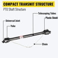 thumbnail image 6 of VEVORBrand 1-3/8" PTO Drive Shaft, 6 Spline End Round End PTO Driveline Shaft, Series 4 Tractor PTO Shaft, 39"-55" Brush Hog Black PTO Shaft Mower, Rotary Cutter, 6 of 9