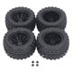 thumbnail image 2 of Neumlicos para ruedas rc, textura rc rc rheels and tirles set fácil de instalar hex hex hex hex hexy flexible de 10 orificios flexibles flexibles para una rueda de 10, 2 of 7