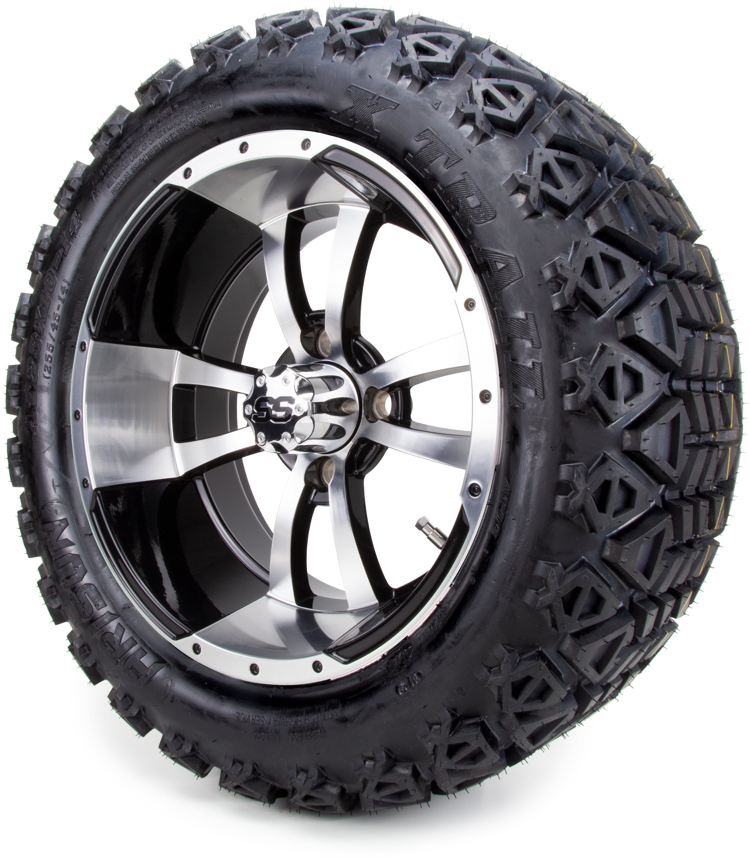 14" MODZ® Storm Trooper Golf Cart Wheels and All Terrain Tires + Lift