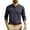 Grey, variant on SRZYMJ Men's Long Sleeve Striped Business Casual Shirt with Geometric Jacquard Woven Texture and Elegant Turn Down Collar for All Season Versatile Wear