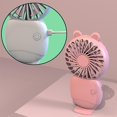 thumbnail image 3 of Ventilador personal eléctrico, pequeño ventilador con pilas de 3 velocidades, adecuado para viajes, 3 of 5