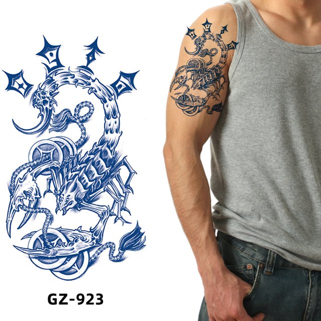 Tatuajes De Tinta De Jugo Juice Ink Tattoos Flower Fox - Adhesivo impermeable para tatuaje de brazo para hombres y mujeres (3) Wdftyju Libre de BPA