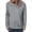Gray, variant on Oksale Waffle Knit Sweatshirts for Women Cozy Loose Long Sleeve Pullover Shirts Lapel V Neck Casual Outfits Gray M