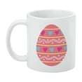 thumbnail image 3 of Cute Easter Egg Pink with Hearts White Mug, 3 of 4