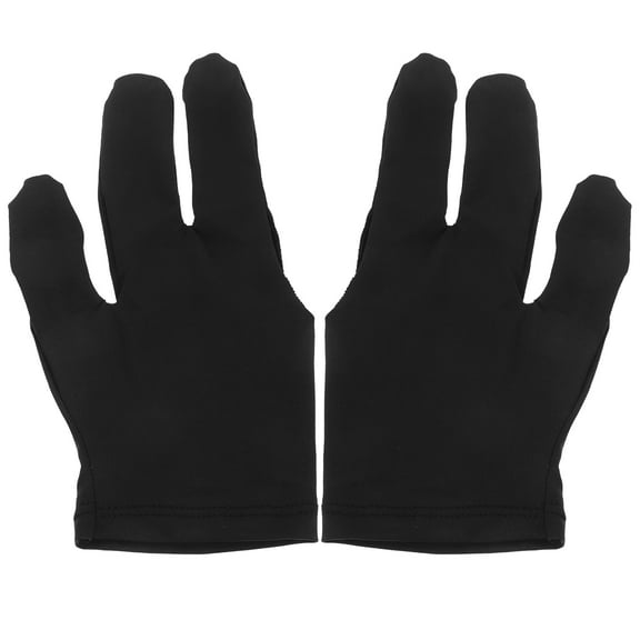 2 Pcs 3 Fingers Gloves Billiard Cue Pool Table Yo-yo Mittens Breathable Three Accessory Child