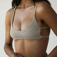 thumbnail image 2 of Top corto deportivo para mujer - Bralette sin tirantes de estilo urbano - Elástico en el pecho para entrenamientos de verano, 2 of 6