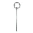 thumbnail image 2 of White Sterling Silver Charm Pendant 26 mm 19 Rhodium-Plated Schipperke Disc, 2 of 4