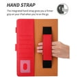 thumbnail image 7 of Allytechgroup iPad Pro 11 M4 2024 Case, Premium PU Leather Auto Sleep Wake Kickstand Flip Folio Cover Magnetic Closure Hand Strap Case for Apple iPad Pro 11" M4 2024, Red, 7 of 7