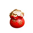 thumbnail image 5 of Lohuatrd Fortune Money Bag Ornament Resin Red Lucky Bag Statue Festive Table Decor for New Year Spring Festival, 5 of 8
