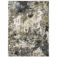 thumbnail image 2 of 10' X 13' Grey Green Gold Blue And Beige Abstract Power Loom Stain Resistant Area Rug, 2 of 5