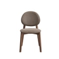 thumbnail image 3 of ACME Hadasa Linen Fabric/Wood Side Chair in Brown & Walnut (Set of 2), 3 of 8