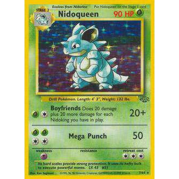 Pokemon Jungle Holo Rare Rare Holo Nidoqueen #7