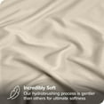 thumbnail image 4 of Bare Home Ultra-Soft Fitted Sheet + Pillowcase Set - Premium 1800 Collection - Deep Pocket - Twin XL, Sand, 4 of 8