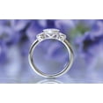 thumbnail image 5 of HeartsAndYou 3 Stone Bezel Set Engagement Ring for Women 1.2ct Round Cut Moissanite 18k White Gold Over Silver, 5 of 6