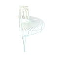 thumbnail image 2 of 52" L White Semi-Circle Tree Wrap Garden Bench, 2 of 5