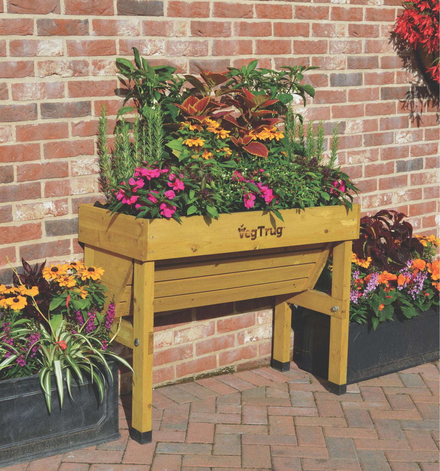 VegTrug Small Wall Hugger Raised Garden Bed Planter