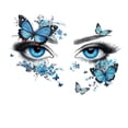 thumbnail image 3 of Adhesivos de pared Creative Blue Eyes Butterfly Floral Element, 3 of 4