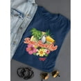 thumbnail image 3 of Tropical Toucan Paradise Vacation Graphic Women's T-shirt, 3 of 4