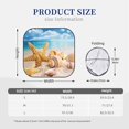 thumbnail image 3 of Balery Beach Starfish Shell Sun Shield 2 Pack For Car Front Windows Foldable Sun Visor Protector Blocks Max Uv Rays And Keeps Your Vehicle Cool For Most Sedans Suv Truck, 3 of 7