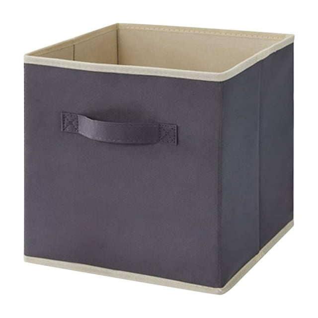 Saving Sale! Cameland Lidless Clothes And Toys Storage Box Desktop Storage Box Closet Drawer Non-Woven Storage Box Gray Style
