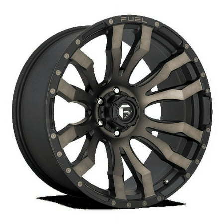 Fuel 1PC Aluminum Rim D674 BLITZ 17X9in Matte Black Double Dark Tint Finish, D67417908250